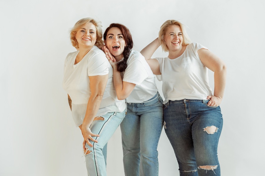 Vrouwen maatje meer in stylish jeans