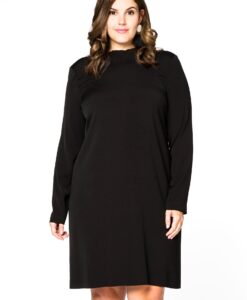 Yoek Jurk met lage rug | Zwart | Maat 58/60