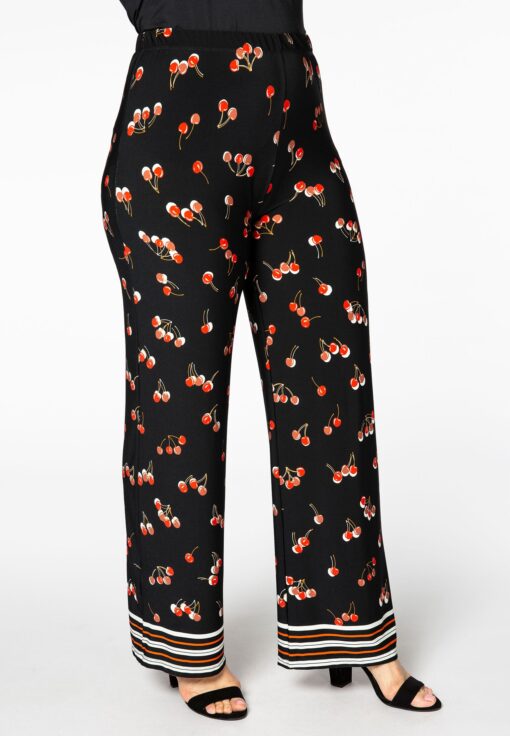 Yoek Lange broek CHERRY | Zwart | Maat 50/52