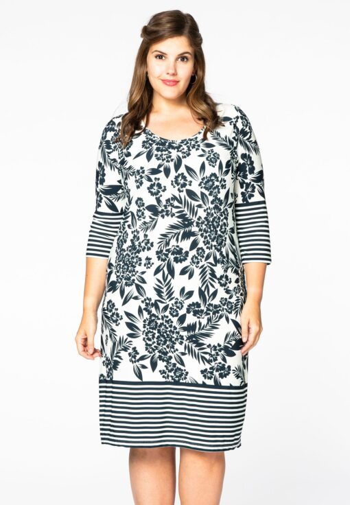 Yoek Dress VIOLA | Wit | Maat 54/56
