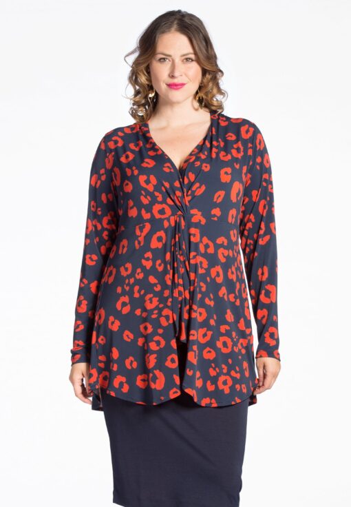 Yoek Tuniek met knoopdetail LEA | Blauw | Maat 58/60