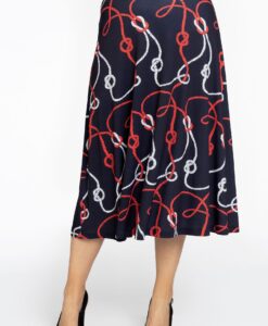 Yoek Lange rok NAUTIQUE | Blauw | Maat 54/56