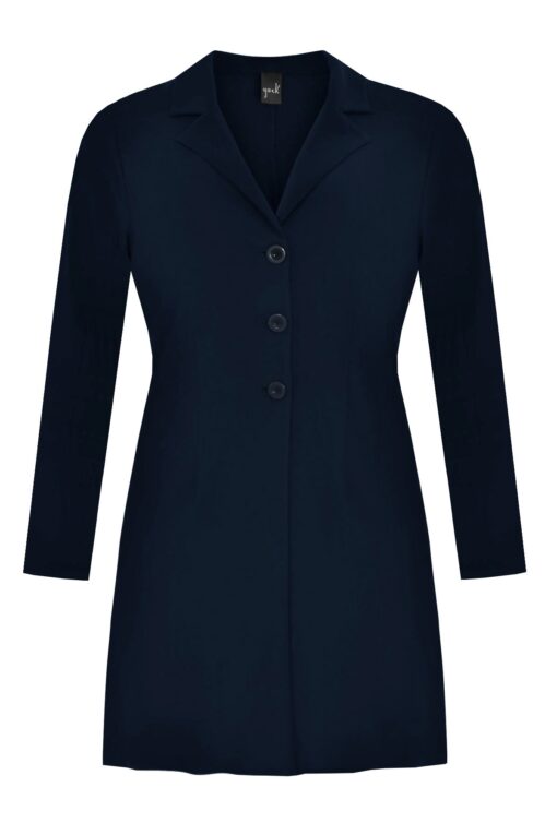 Yoek Blazer long | Blauw | Maat 58/60