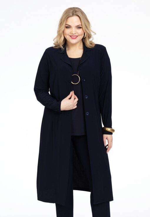 Yoek Blazer extra lang | Blauw | Maat 58/60