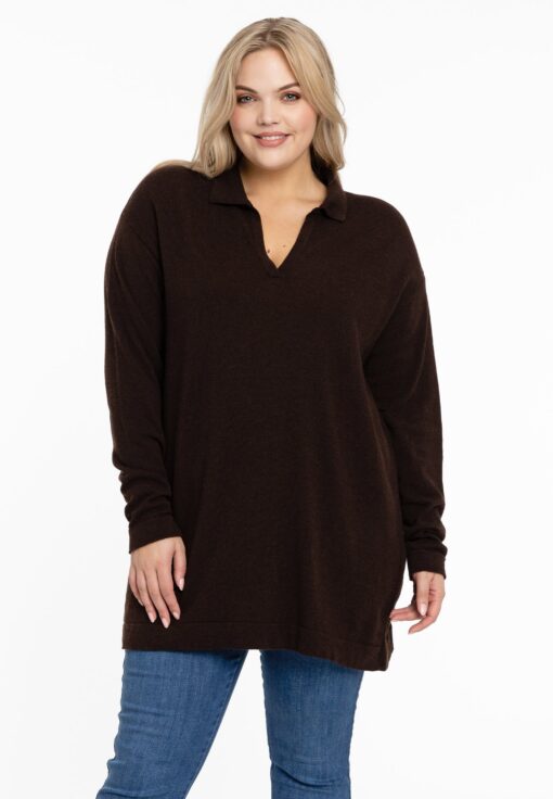 Yoek Polo trui | Bruin | Maat 54/56