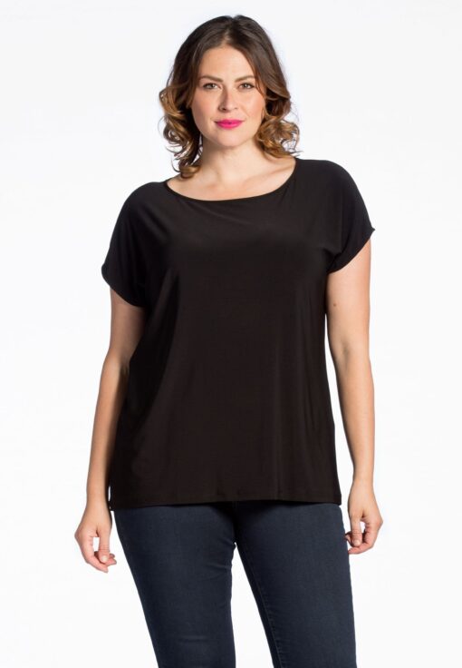 Yoek T-shirt kapmouwen | Zwart | Maat 58/60