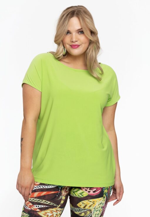 Yoek T-shirt kapmouwen | Groen | Maat 50/52