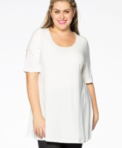 Yoek Tuniek flare | Wit | Maat 46/48