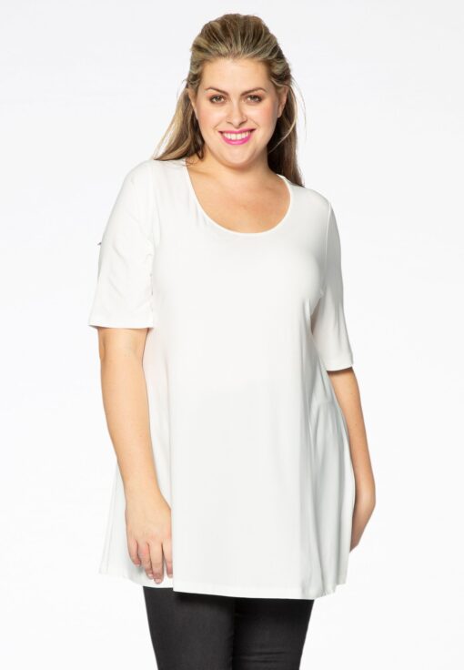 Yoek Tuniek flare | Wit | Maat 46/48