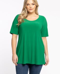 Yoek Tuniek flare | Groen | Maat 42/44