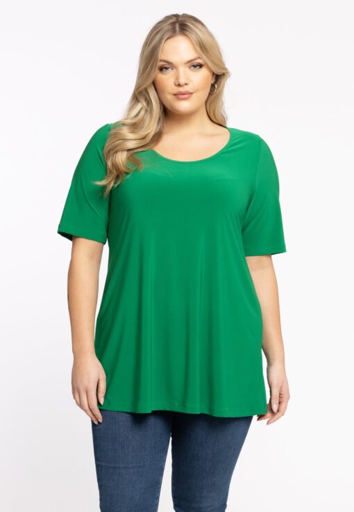 Yoek Tuniek flare | Groen | Maat 42/44
