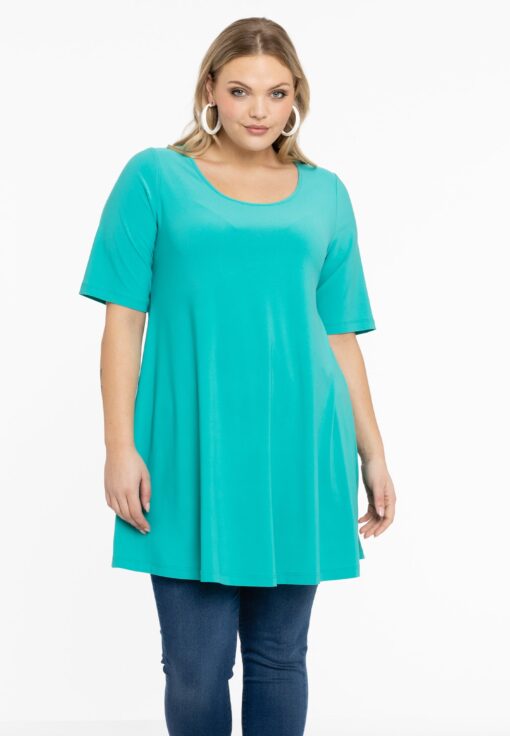 Yoek Tuniek wide bottom | Turquoise | Maat 54/56