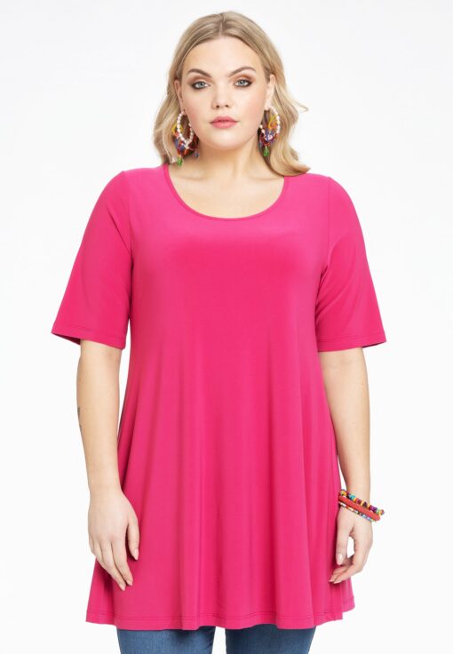 Yoek Tuniek wide bottom | Roze | Maat 58/60