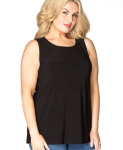 Yoek Top relax fit | Zwart | Maat 58/60