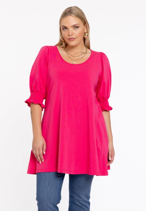 Yoek Tuniek wide bottom | Roze | Maat 50/52