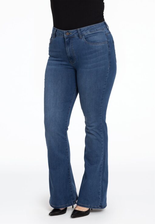 Yoek Flared jeans | Indigo | Maat 56