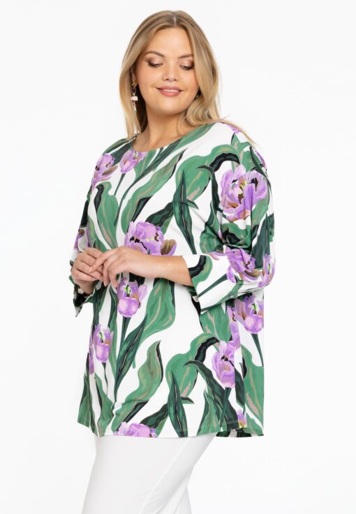 Yoek Tuniek met pofmouwen | Beige | Maat 58/60