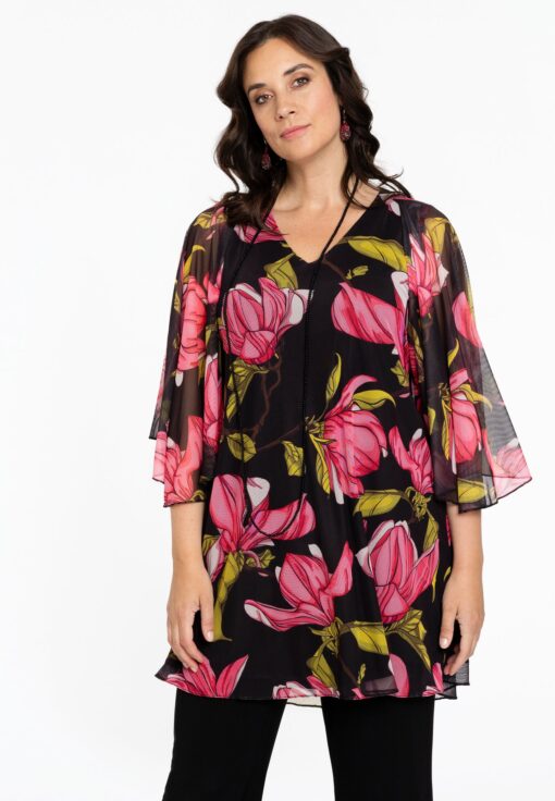 Yoek Tuniek wide bottom | Roze | Maat 58/60