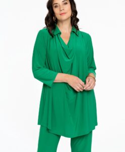 Yoek Tuniek flare waterfall | Groen | Maat 58/60