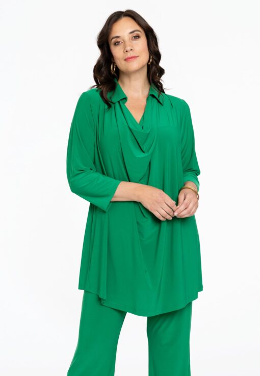 Yoek Tuniek flare waterfall | Groen | Maat 58/60