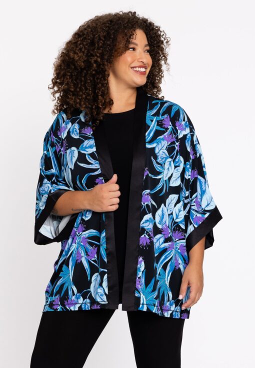 Yoek Kimono kort | Blauw | Maat 58/60