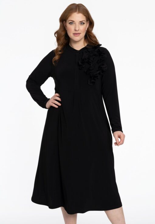 Yoek Jurk corsage | Zwart | Maat 58/60