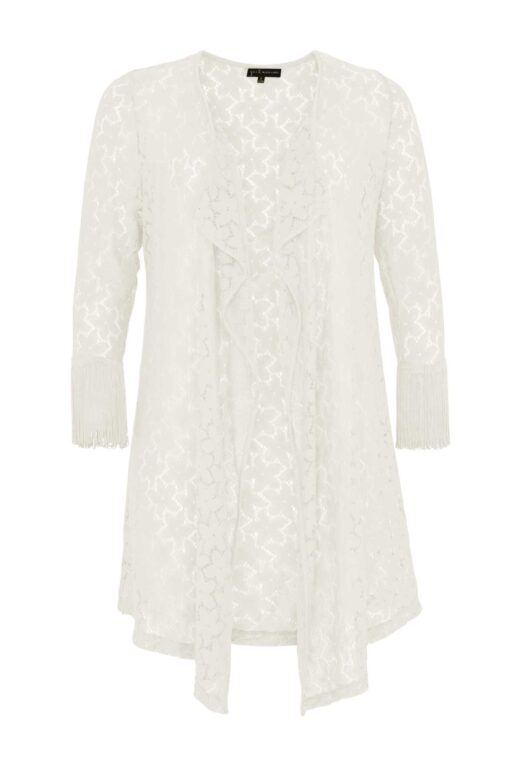 Yoek Cardi-jacket | Beige | Maat XXL