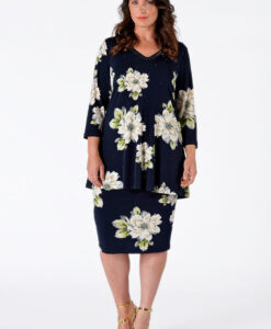 Yoek Kokerrok CAMELLIA | Blauw | Maat S