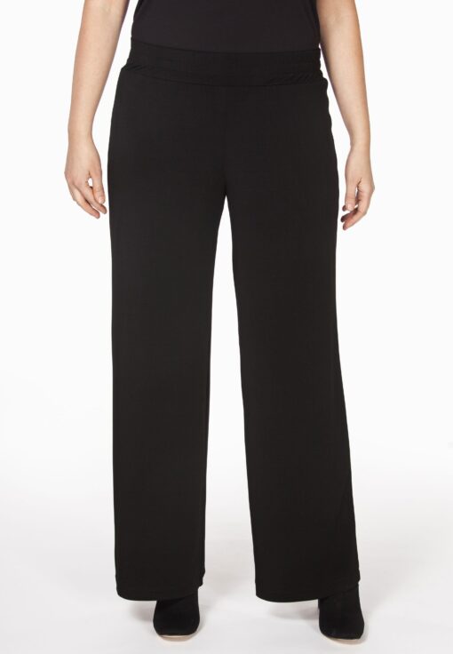 Yoek Trousers elastic waist | Zwart | Maat 50/52