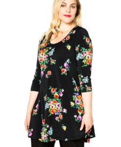 Yoek Tuniek wide bot ROSA | Zwart | Maat 46/48