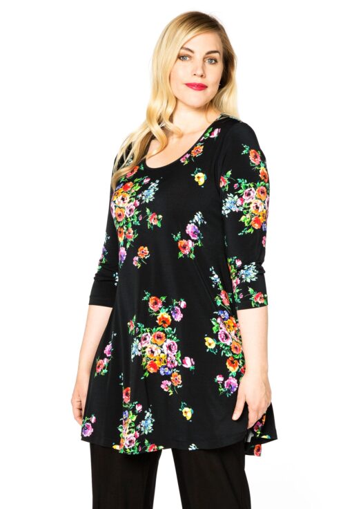 Yoek Tuniek wide bot ROSA | Zwart | Maat 46/48