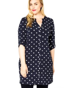Yoek Tuniek met knopen DOTS | Blauw | Maat 58/60