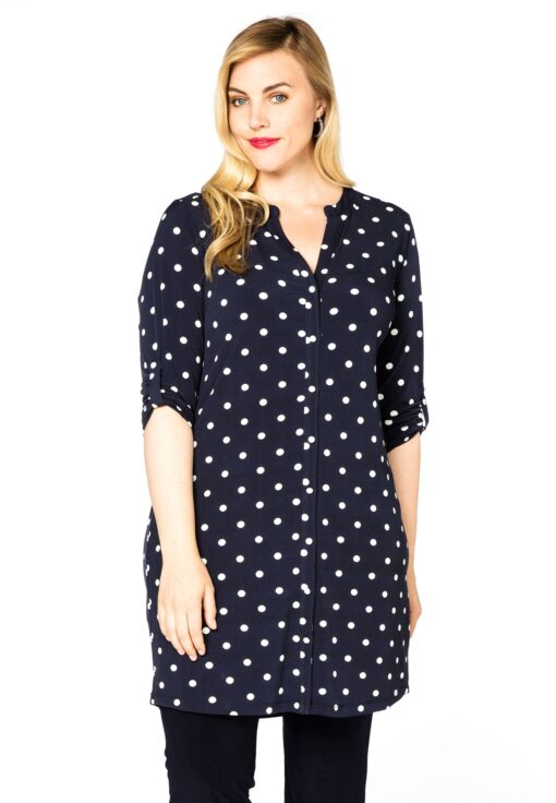 Yoek Tuniek met knopen DOTS | Blauw | Maat 58/60