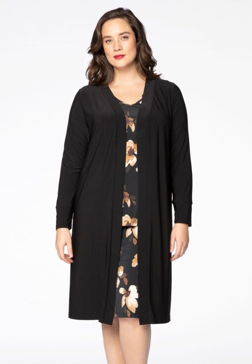 Yoek Vest met splitten | Zwart | Maat 58/60