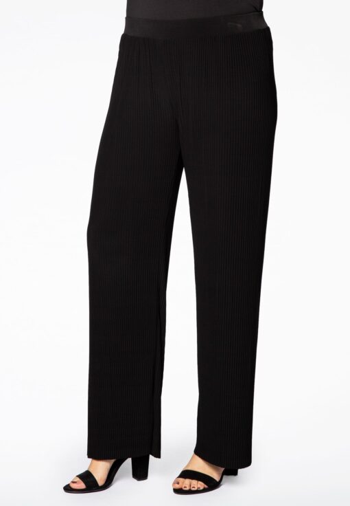 Yoek Broek plissé | Zwart | Maat 54/56
