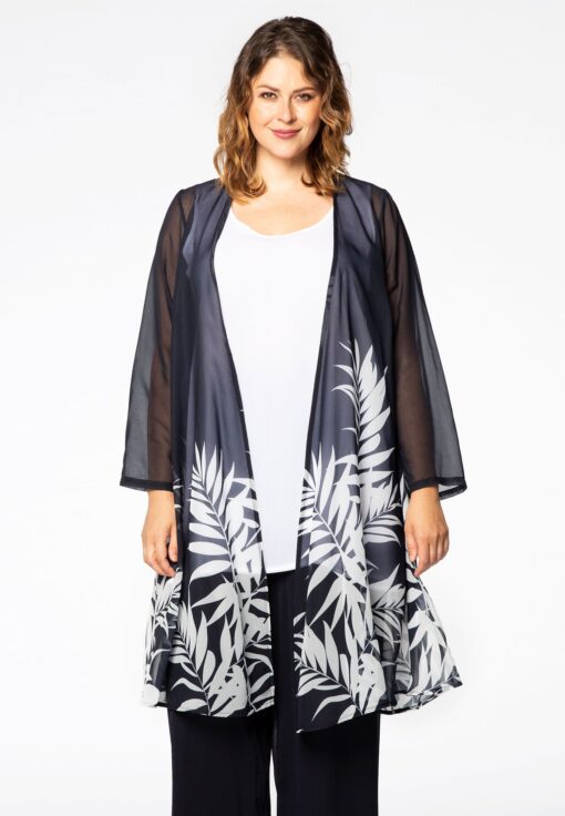 Yoek Blouse-jasje VICTORIA | Blauw | Maat 46/48