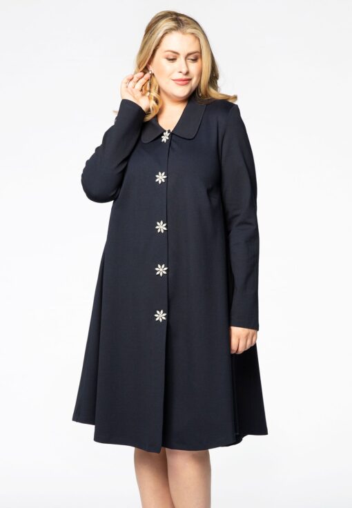 Yoek Jacket pearlbutton | Blauw | Maat 58/60