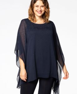 Yoek Tuniek met strass | Blauw | Maat 50/52