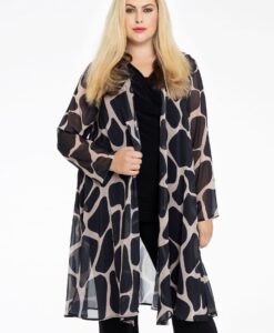 Yoek Cardi-blouse | Bruin | Maat 58/60
