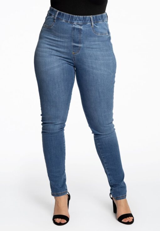 Yoek Jegging skinny denim | Indigo | Maat 42
