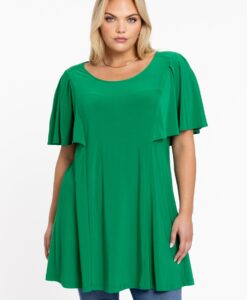 Yoek Tuniek wide bottom | Groen | Maat 46/48