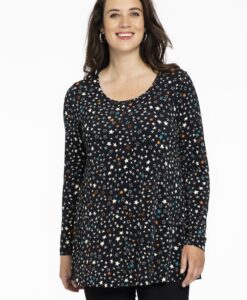 Yoek Tuniek flare STARLIGHT | Zwart | Maat 50/52