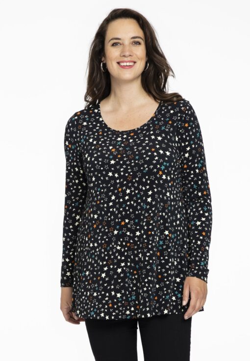 Yoek Tuniek flare STARLIGHT | Zwart | Maat 50/52