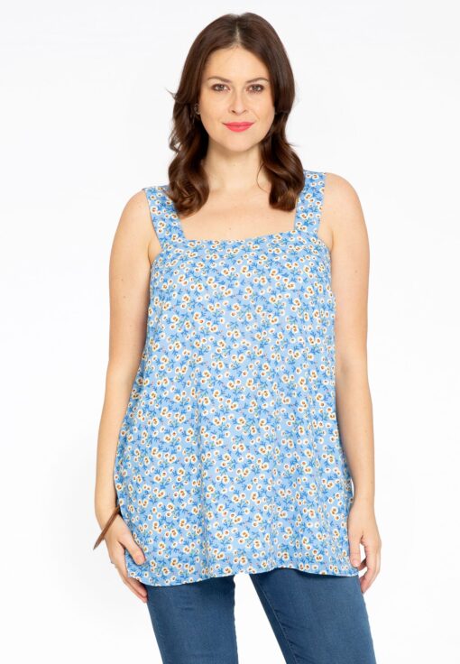 Yoek Singlet A-lijn DAISY | Blauw | Maat 54/56