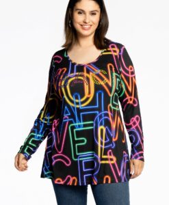 Yoek Tuniek flare NEON | Zwart | Maat 54/56