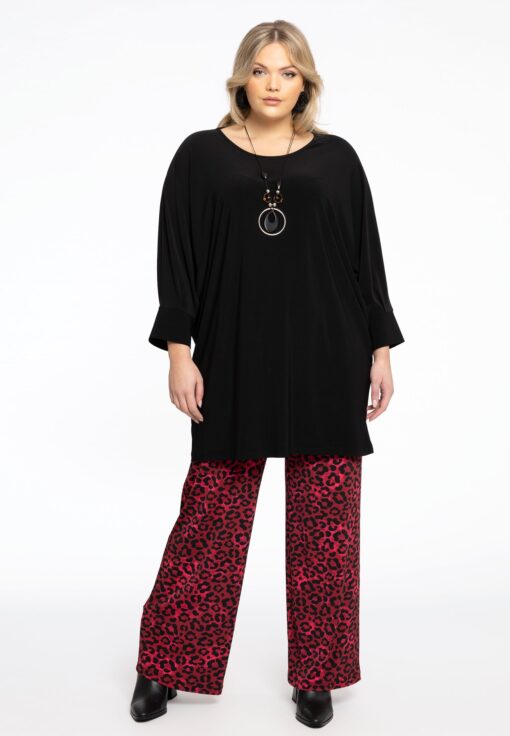Yoek Broek Wide Leg RED LEO | Rood | Maat 54/56