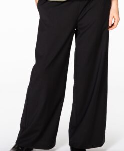 Yoek Trousers wide fit | Zwart | Maat 50/52