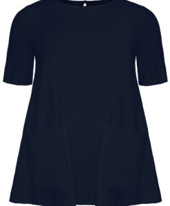 Yoek Tuniek A-lijn met zakken | Blauw | Maat 50/52