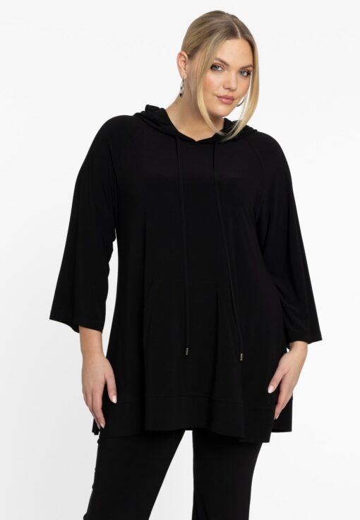Yoek Hoodie A-lijn | Zwart | Maat 50/52