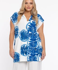 Yoek Tuniek mouwloos wijd | Indigo | Maat 50/52